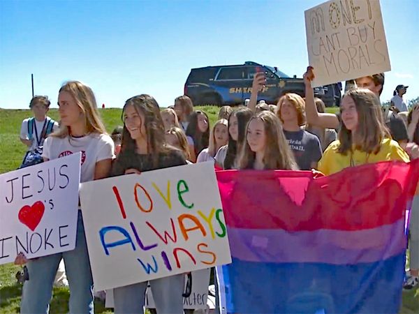 Christian School Students Walk Out in Support of Gay Coach